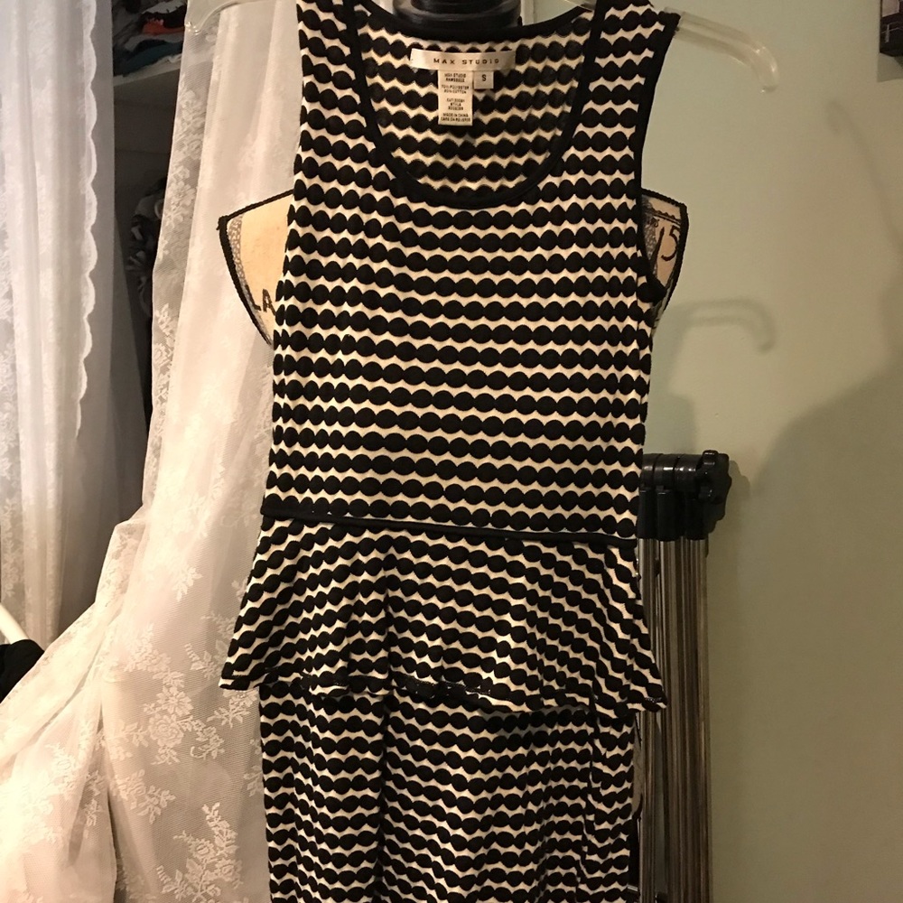 MAx Studio Peplum Dress S